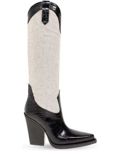 Paris Texas El Dorado Cowboy Boots - White