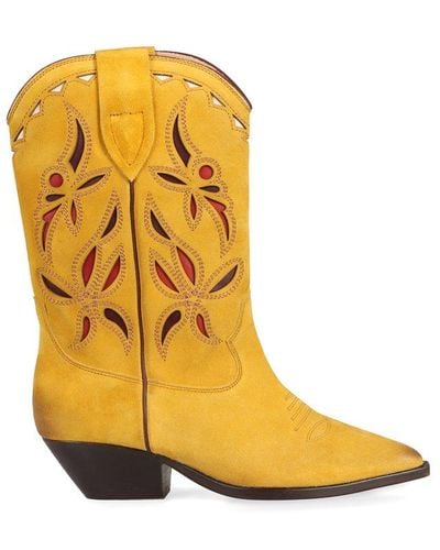 Isabel Marant Duerto Ankle Boots - Yellow