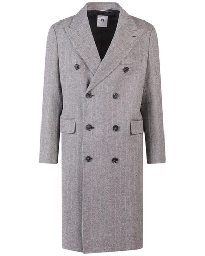 PT Torino Buttoned Coat - Gray