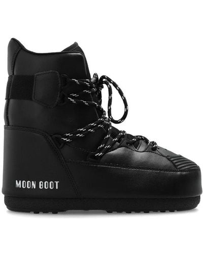 Moon Boot Trainer Mid Snow Boots - Black
