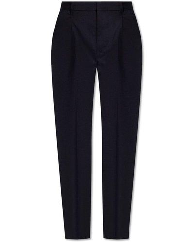 Zadig & Voltaire ‘Gitane’ Wool Pleat-Front Trousers - Blue