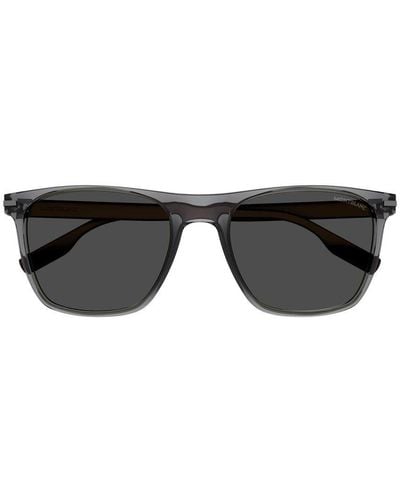 Montblanc Square Frame Sunglasses - Black