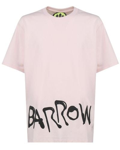 Barrow Graphic Printed Crewneck T-shirt - Pink