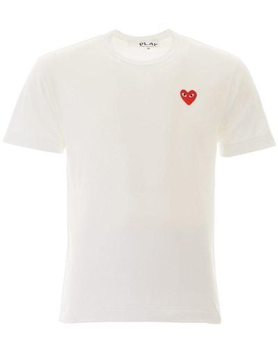 COMME DES GARÇONS PLAY Heart Logo T-shirt - White