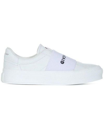 Givenchy Logo-webbing Lace-up Sneakers - White