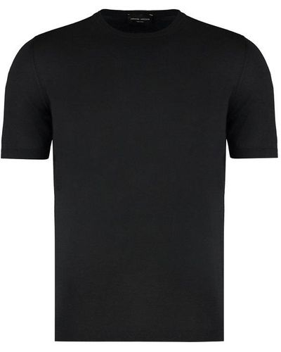 Roberto Collina Crewneck Short-sleeved T-shirt - Black