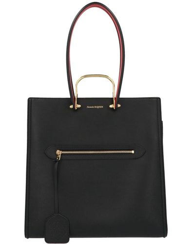 Alexander McQueen The Tall Story Handbag - Black