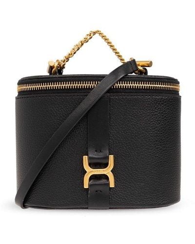 Chloé 'marcie Mini' Shoulder Bag, - Black