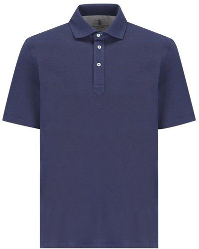 Brunello Cucinelli T-shirt And Polo - Blue