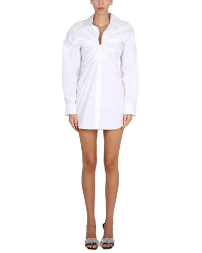 T By Alexander Wang Cotton Chemisier - White