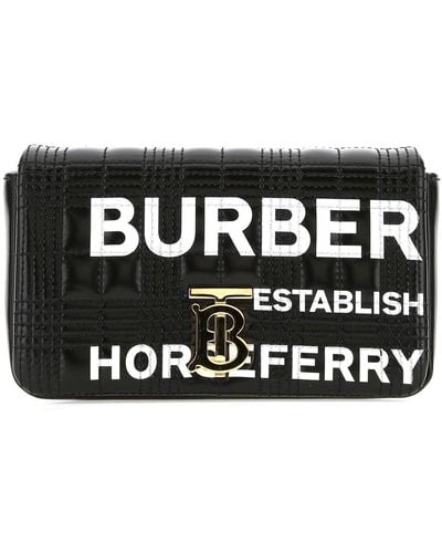 Burberry Horseferry Print Quilted Lola Bum Bag - Black