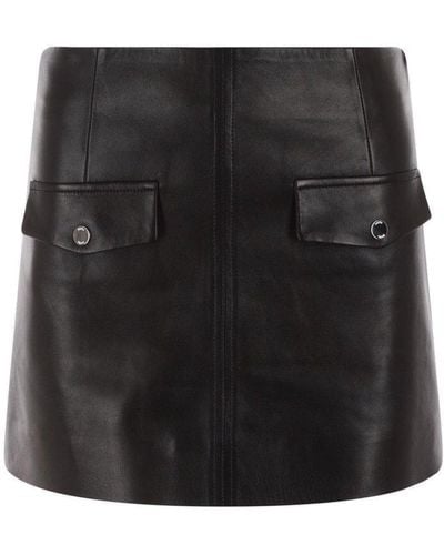DROMe Mid-rise Mini Skirt - Black