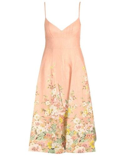 Zimmermann Printed Linen Dress - Multicolor