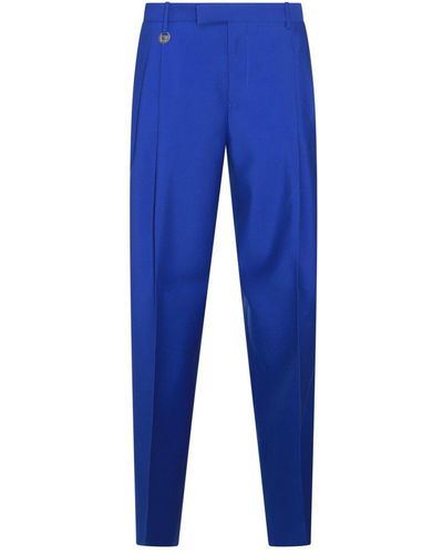 Burberry Straight-leg Tailored Trousers - Blue