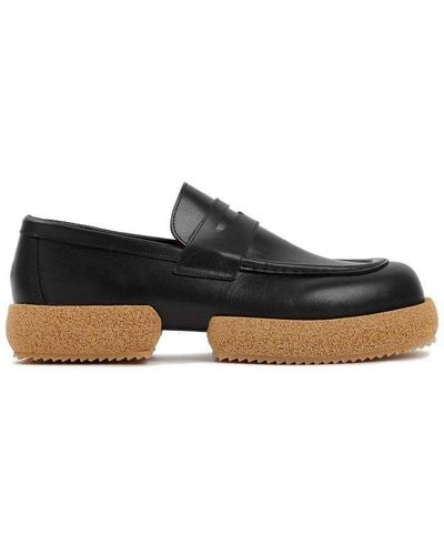 Dries Van Noten Chunky-sole Slip-on Loafers - Black