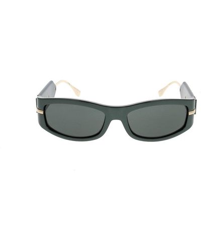 Fendi Rectangular Frame Sunglasses - Black