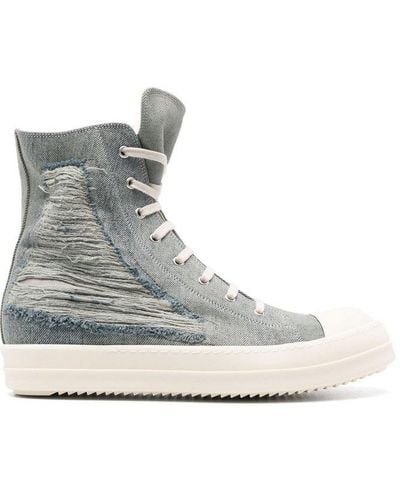 Rick Owens High-top Lace-up Trainers - Grey