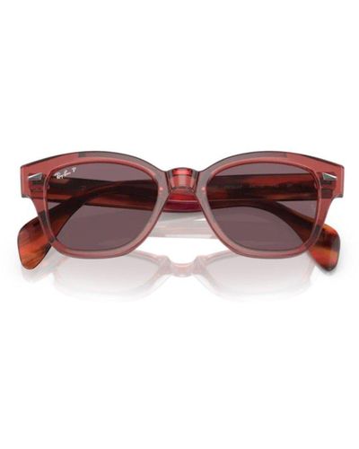 Ray-Ban Square Frame Sunglasses - Red