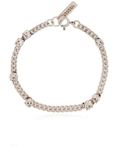 Isabel Marant Crystal Bracelet, - White