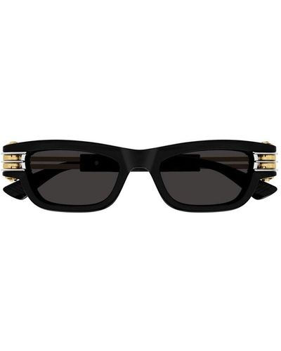 Bottega Veneta Bolt Squared Sunglasses - Black