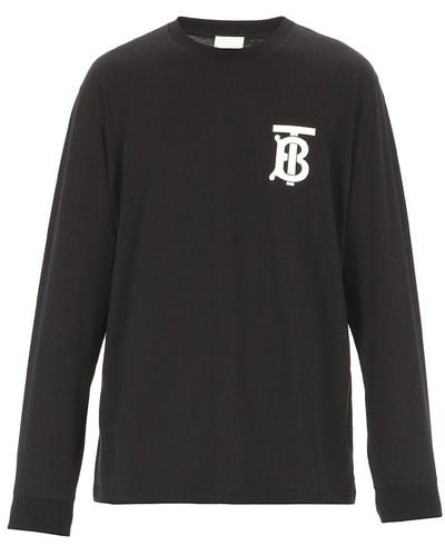 Burberry Monogram Motif Long-sleeve T-shirt - Black