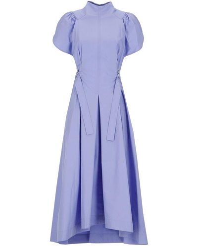3.1 Phillip Lim Cotton Poplin Fit-&-flare Dress - Purple