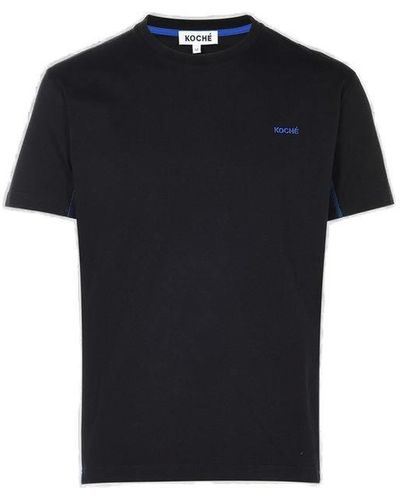 Koche Crewneck Short-sleeved T-shirt - Black