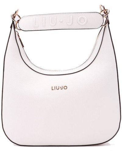 Liu Jo Logo-lettering Zipped Shoulder Bag - Grey