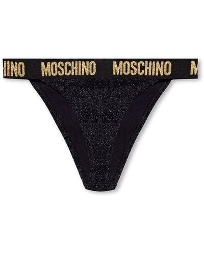 Moschino Bikini Briefs - Black