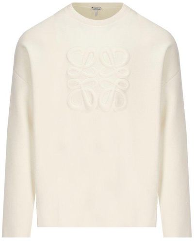 Loewe Sweater With Logo - White