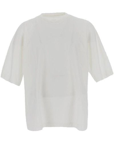Homme Plissé Issey Miyake Crewneck Short-sleeved T-shirt - White