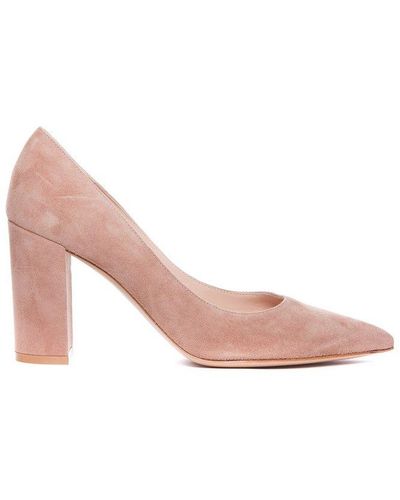 Gianvito Rossi Piper Pointed-toe Pumps - Pink