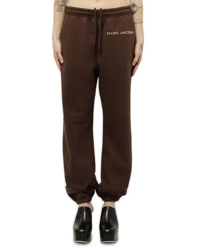 Marc Jacobs Logo Embroidered Sweatpants - Brown
