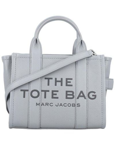 Marc Jacobs 'the Leather Medium Tote Bag' - Gray