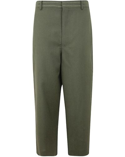 Marni Drop Crotch And Loose Fit Trousers Clothing - Green