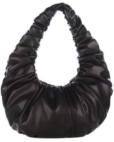Nanushka Gathered-detailed Shoulder Bag - Black
