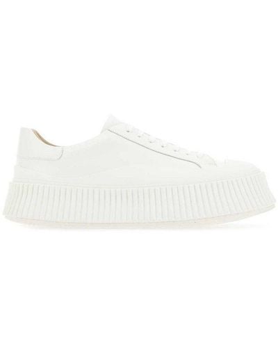 Jil Sander Chunky Sole Low-top Trainers - White