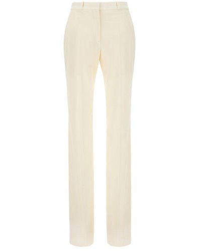 Del Core Straight-leg Tailored Trousers - White