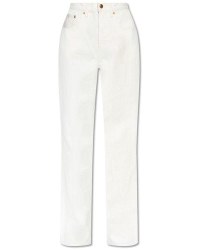 Tory Burch High-Rise Jeans - White