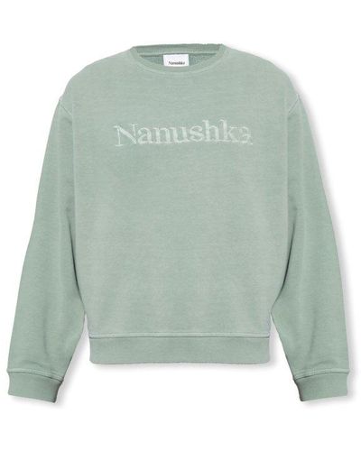 Nanushka 'mart' Sweatshirt With Logo - Green
