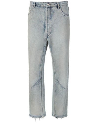 Balenciaga O Leg Cotton Jeans - Grey