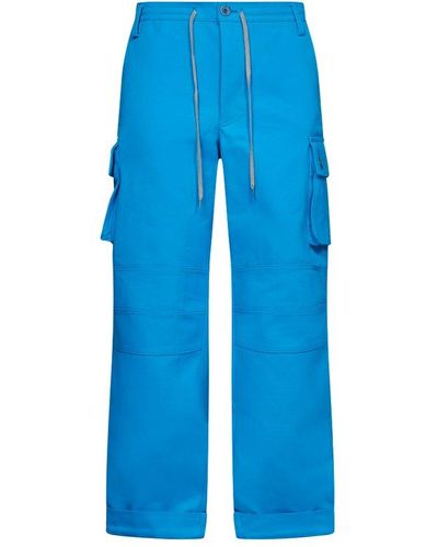 Jacquemus Giardino Cotton Pants - Blue