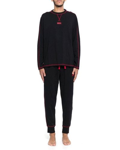 DIESEL Umset-willong Two-piece Pyjamas - Black
