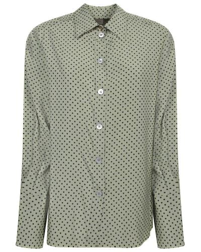Paul Smith Polka Dot Long-sleeved Shirt - Green