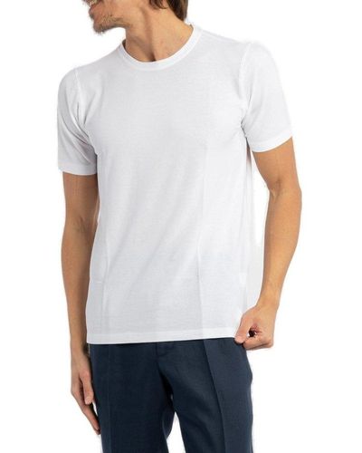 Gran Sasso Short-sleeved Crewneck T-shirt - White