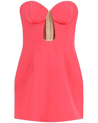 Magda Butrym Bustier Mini Dress With Cut-out - Pink