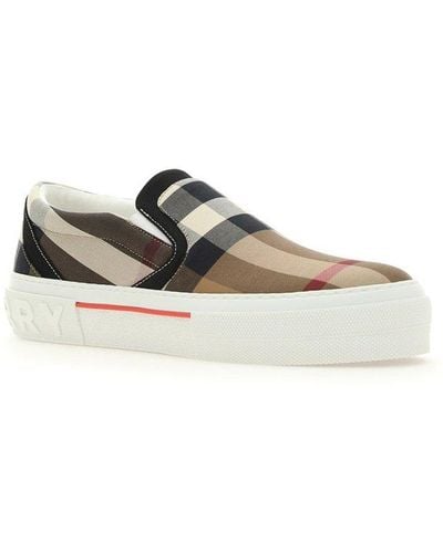 Burberry Vintage Check Canvas Slip-on Trainer - Brown