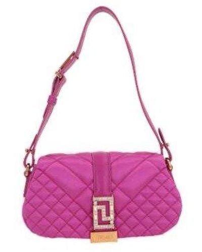 Versace Greca Goddess Satin Mini Bag - Pink