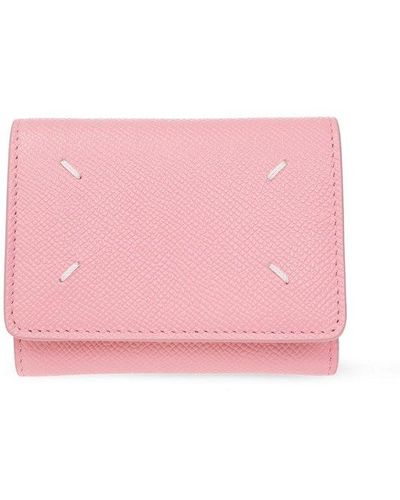 Maison Margiela Leather Wallet - Pink