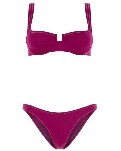 Reina Olga Brigitte Sleeveless Bikini Set - Purple